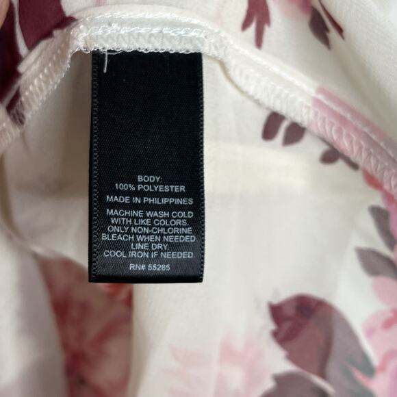 Express Floral Ruffled Chiffon Cami Tank Top Womens XS Coquette Y2K Romantic - Picture 5 of 6